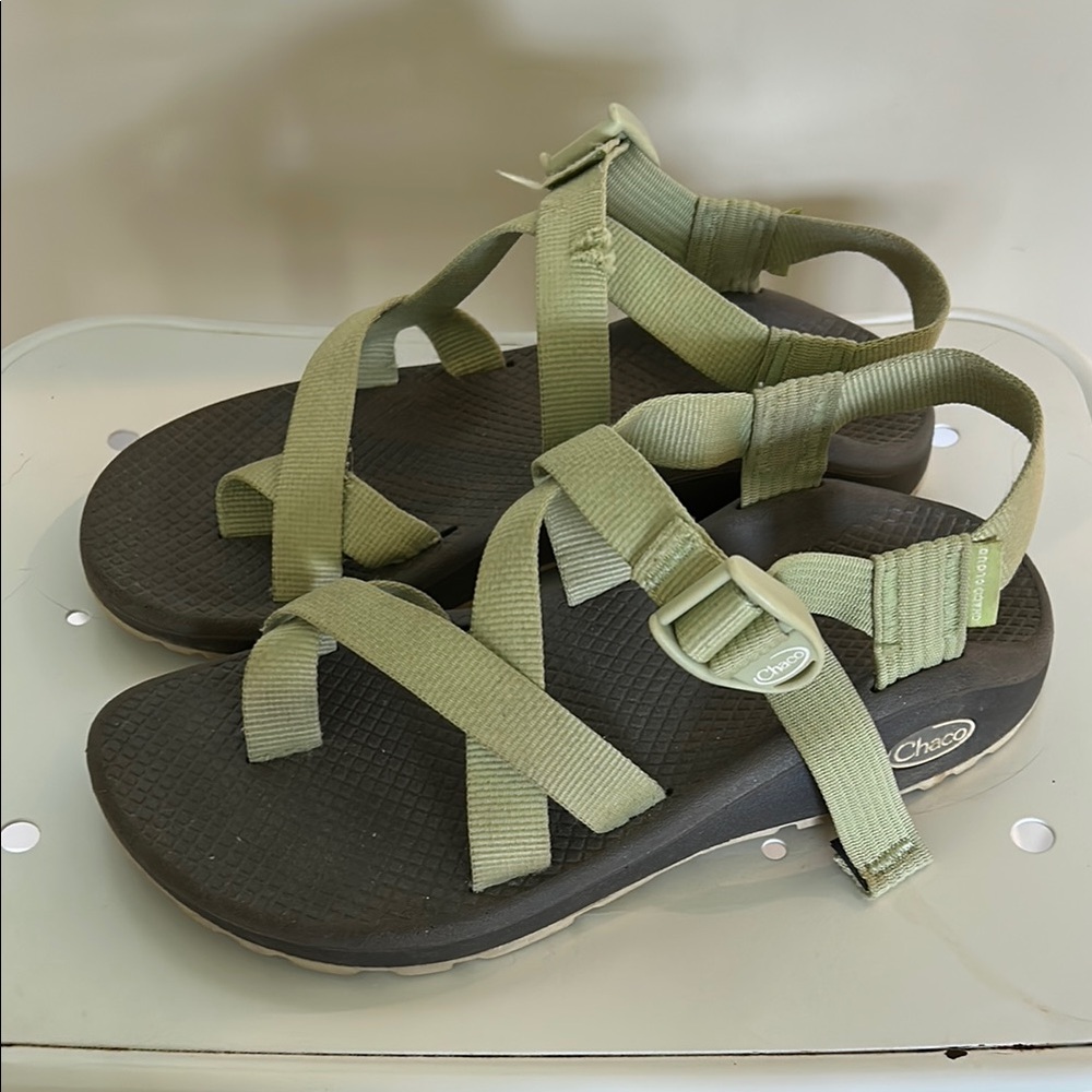 Chaco Olive Strappy Sandals